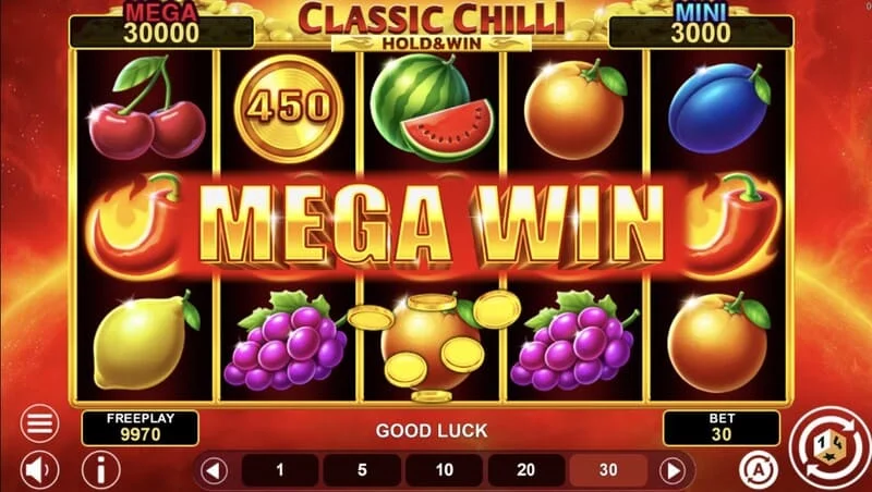Classic Chilli Hold & Win - combinaison gagnante de 243 façons